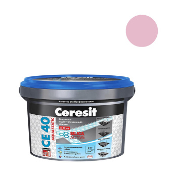Затирка для швов Церезит CE 40, 2 кг, дымчатая роза