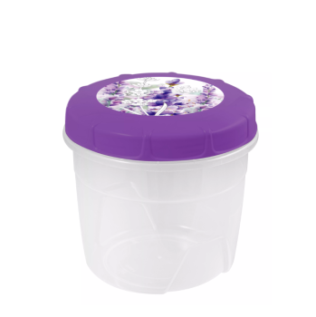 Банка для продуктов пластм. с закруч.крышкой "Lavander" 1,0л арт.57844 ("Полимербыт") *1/30