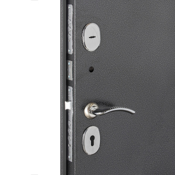 Дверь входная Дверной континент, 860х2050х70 мм, левая, серебристый антик