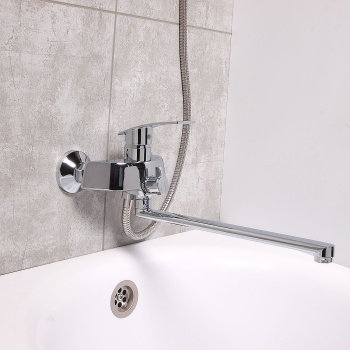 Смеситель универсальный Potato P2235, длинный излив, однорычажный