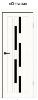 Комплект ЦАРГИ Оттава Ясень белоснежный 600 мм экошпон (дверь+погонаж+замок+петли)*1