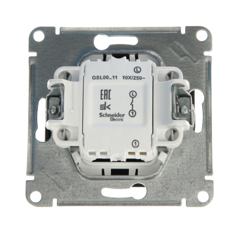 Механизм выключателя 1-кл. СП GLOSSA 10А IP20 10AX шоколад SchE GSL000811