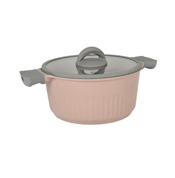 Кастрюля алюмин. антипригарная "Kukmara" "Stella" Cappuccino 5,2л Стекл.кр. кск52а *1/3