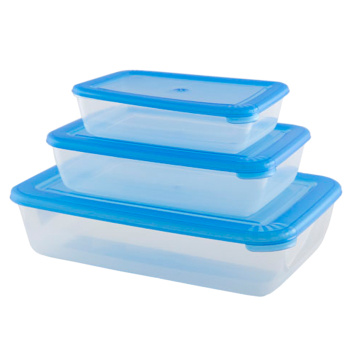 яяяНабор контейнеров д/прод. пластм. д/микр.печи с кр. (0,45л+0,9л+1,9л) арт.555 ("ПБ") *1/30