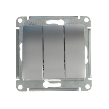 Механизм выключателя "Glossa" 3-м. алюм. SchE GSL000331 *1