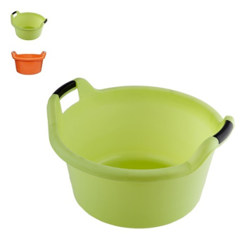 Таз пластм. 20л с ручками "Люкс" арт.408 ("Полимербыт") *1/10