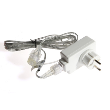 Блок питания для гирлянд 24 В Vegas, 3 м, до 500 LED, таймер, 12 Вт, IP44