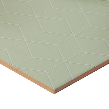 Плитка 40х25 см настенная 1.4 м² Шахтинская плитка Веста, зеленый