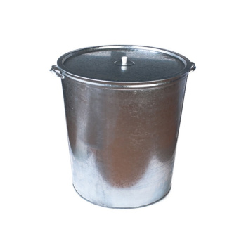 Бак металл. оцинков.110л  с крышкой 630х330х400мм (Лысьва) *1/3