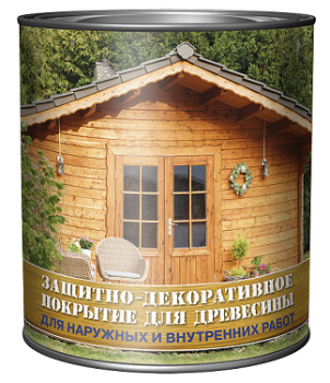 Защитно-декоративное покрытие 2.3 кг для древесины Первая Цена, алкидное, палисандр