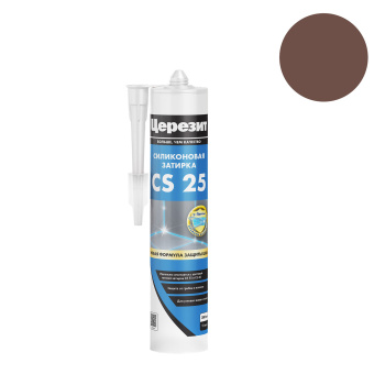 Затирка для швов 280 мл Церезит CS 25, темно-коричневый
