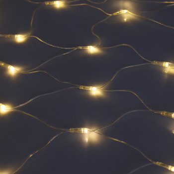 Гирлянда Сеть, VEGAS, 2 х 1,5 м, 176 ламп, теплый белый, 8 режимов, прозрачный провод