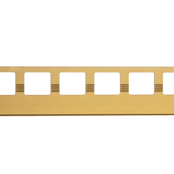 яяяПрофиль для отделки наружных углов ПК 03-9.02лп, 9мм, 2700мм золото глянец Лука *5