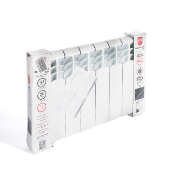 Радиатор алюминиевый 8 секций Royal Thermo Revolution, 350 мм, белый