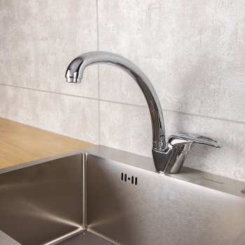 Смеситель для кухни OMEGA H-3302у-1 высокий излив *1/20